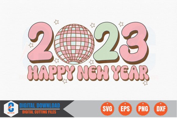 2023 Happy New Year SVG for Embroidery Projects