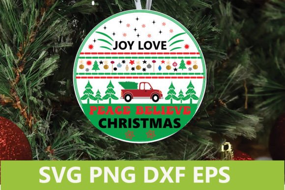 Christmas Sign SVG - Joy Love Peace Be