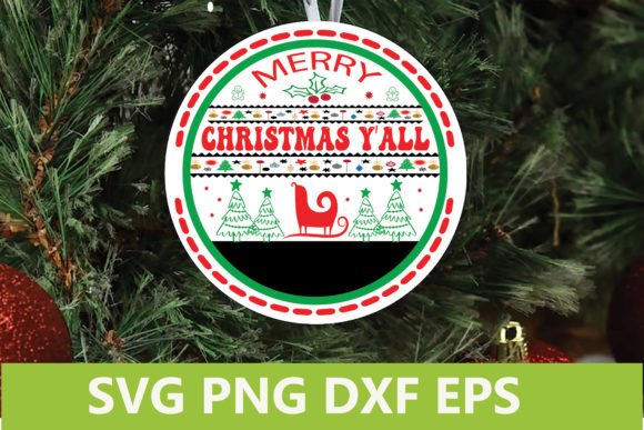 Christmas Sign SVG - Merry Christmas Y’a: Graphics & Crafts