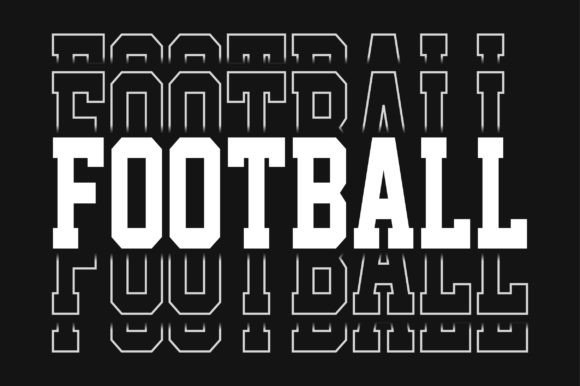 Football Typography SVG Sublimation