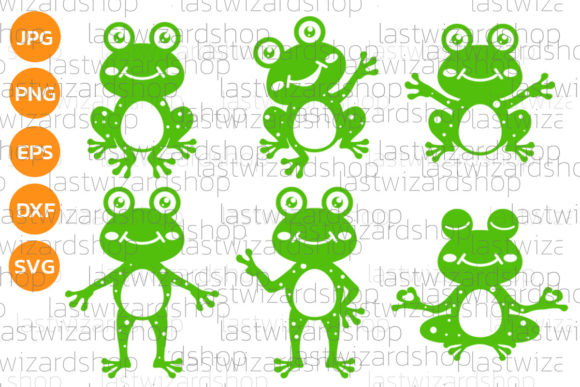 Frog SVG Bundle Graphics for Crafts & Branding