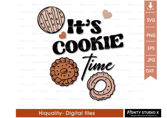 It's Cookie Time SVG Graphics for Craft Sales
