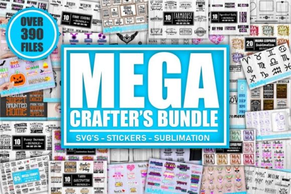 Mega Crafters Bundle SVG: Graphics for Real Crafts