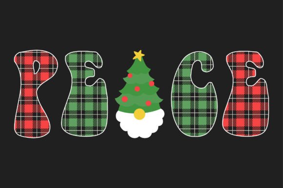 Peace Christmas SVG Sublimation T-shirt Graphics