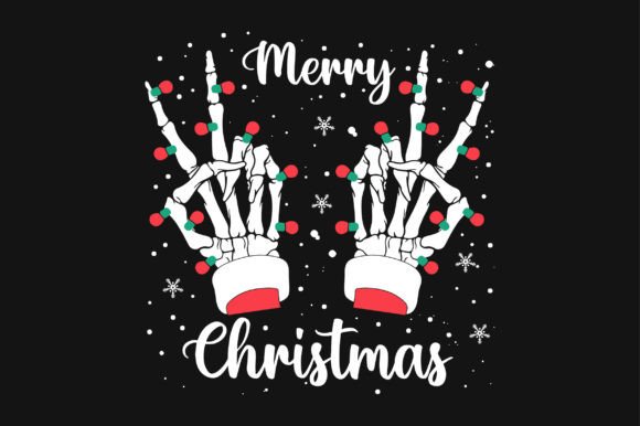 Skeleton Hand Christmas SVG Graphics