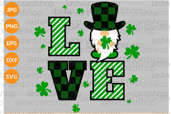 St Patricks Day Gnomes Love Svg for Graphics & Crafts