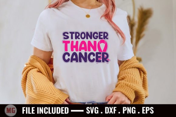 Stronger Than Cancer - Breast Cancer Svg