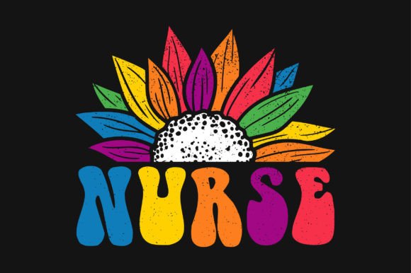 Sunflower Nurse SVG Sublimation T-shirt Graphics