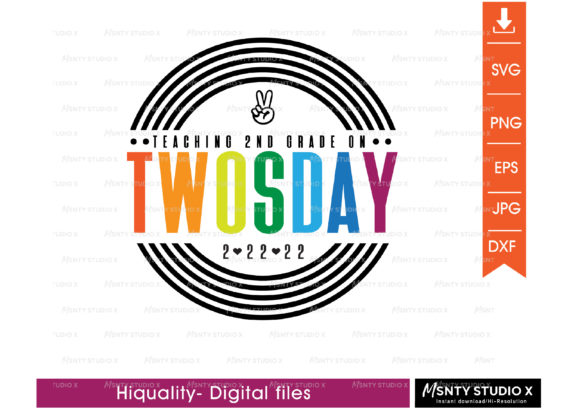 Teacher Twos Day SVG: Graphics & Crafts for Content Publishers