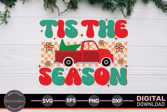 Tis the Season - Christmas Retro Svg
