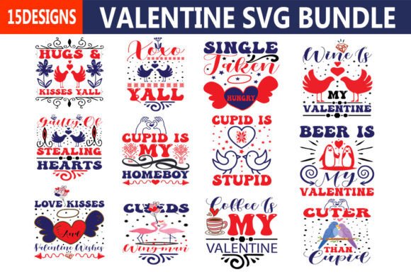 Valentine SVG Bundle for Graphics & Crafts