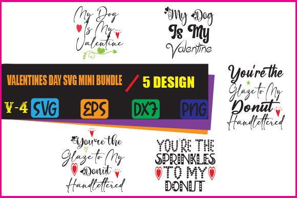 Valentines Day Svg Mini Bundle V-4: Graphics & Crafts